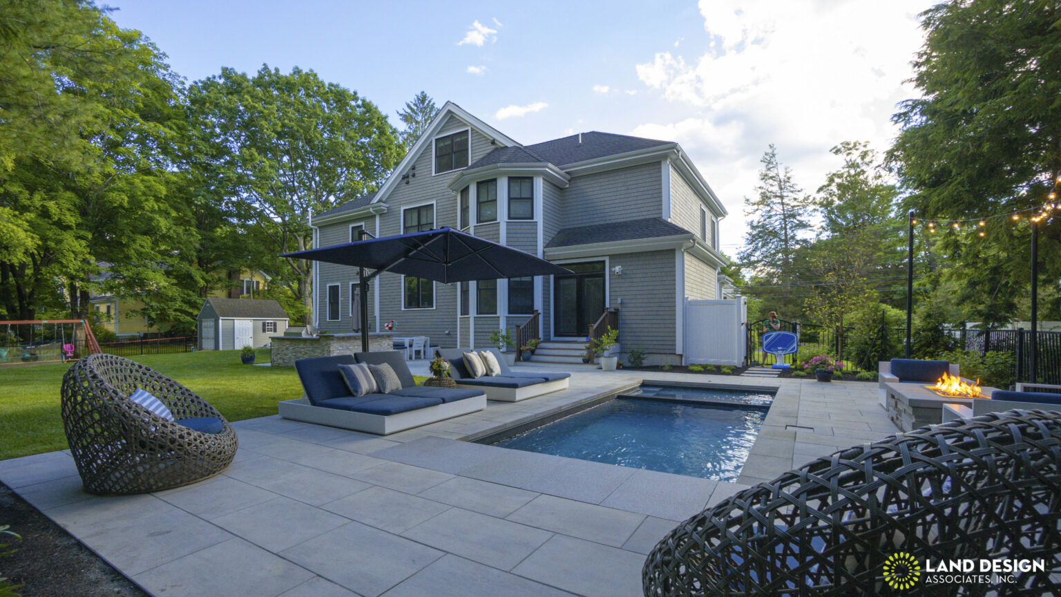 Home in Needham MA Gets New Outdoor Living Area | Land Design Associates
