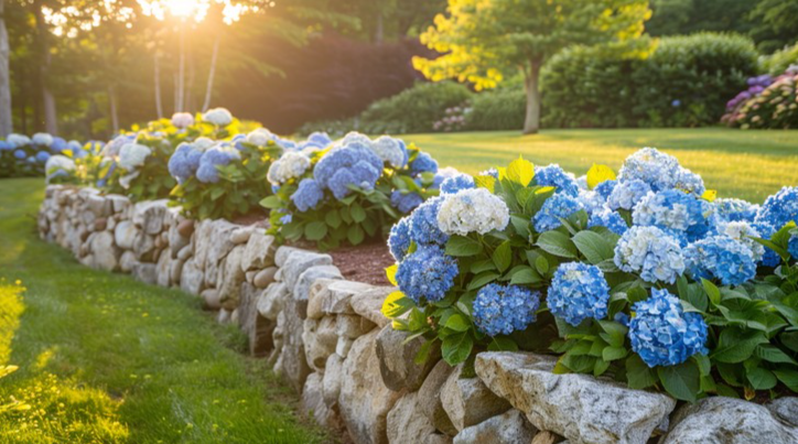 Smart watering strategies for South Shore MA landscape &mdash; early morning irrigation in Hingham garden by Land Design Associates